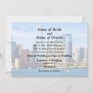 Invitation Chicago IL - Vue depuis le lac Michigan