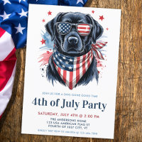 Chien 4 juillet Parti patriotique Labrador Retriev
