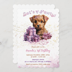 Invitation Chien Chien Pals Anniversaire