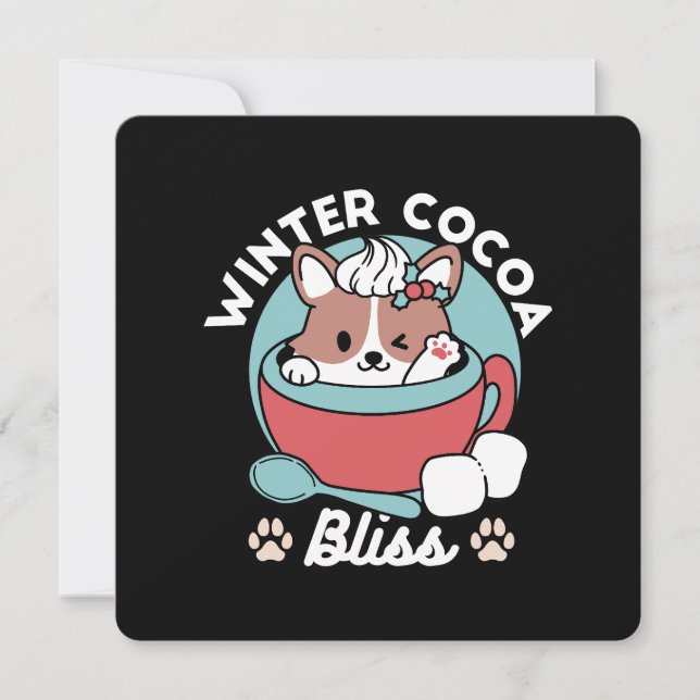 Invitation Chien dans la Mug Festive pour Vibes de vacances - (Devant)