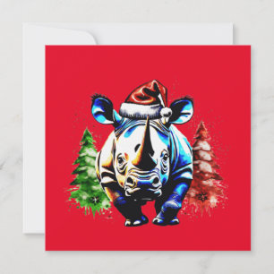 Invitation Chien de Noël mignon