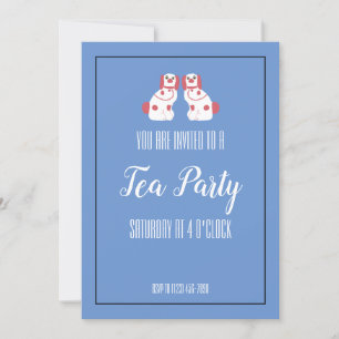 Invitation Chien du Staffordshire rose