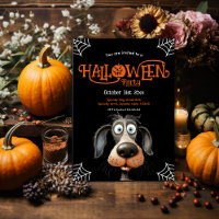 Chien effrayé fête d'Halloween