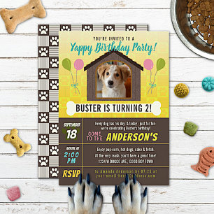 Invitation Chien Fête d'anniversaire Chien Maison et Patrouil