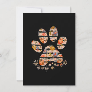 Invitation Chien mignon Citrouille automne automne automne Th