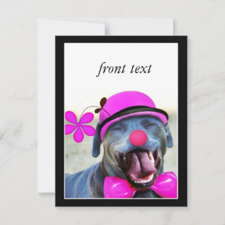 Invitation Chien riant