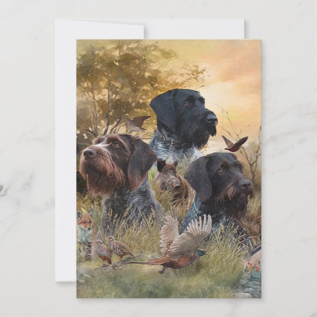 Invitation Chiens de chasse polyvalents (Devant)