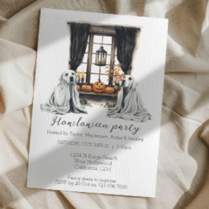 Invitation Chiens d'Halloween Fun Howloween