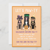 Chiens pawty costumés Halloween