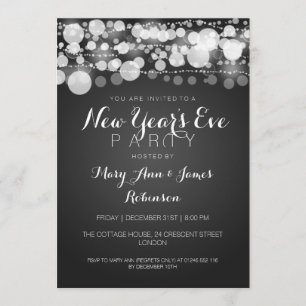 Invitation Chiffres de la fête de la Saint-Sylvestre