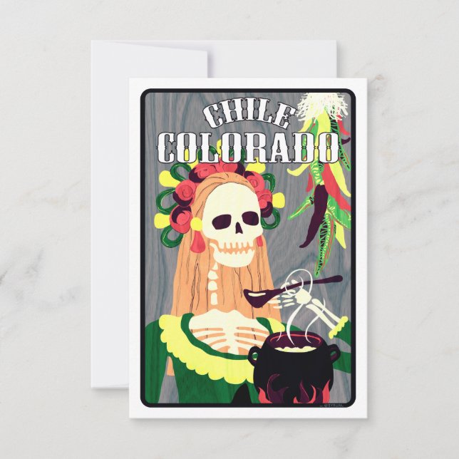 Invitation chili colorado (schéma cool) (Devant)