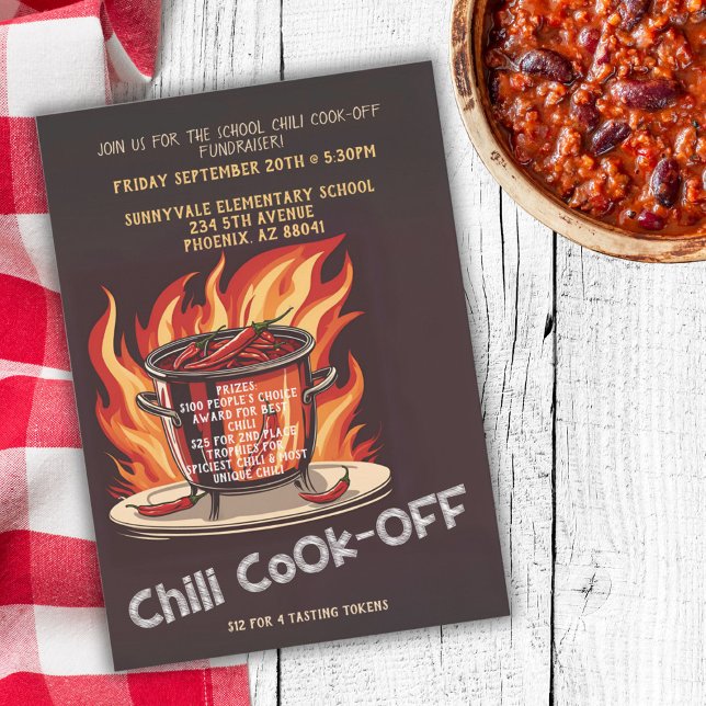 Invitation Chili Cook Off Fundraiser (Créateur téléchargé)