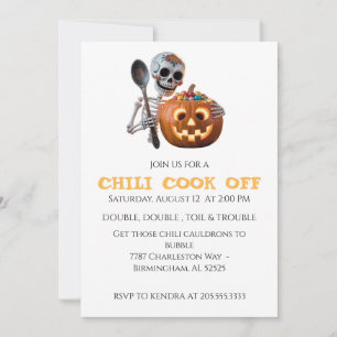 Invitation Chili Cook Off Halloween