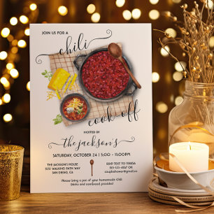 Invitation Chili Cook Off Party