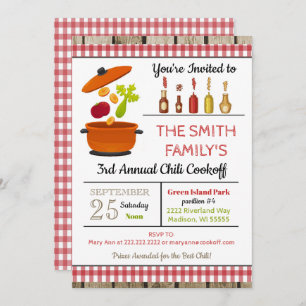 Invitation Chili Cookoff