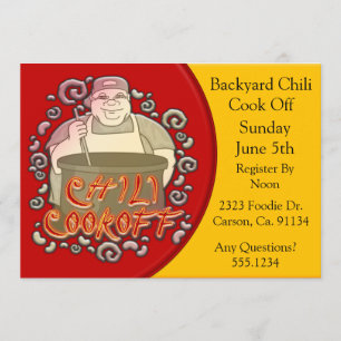 Invitation Chili Cuire À L'Écart