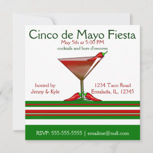 Invitation Chilitini Cinco de Mayo Fiesta Party