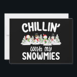 Invitation Chillat avec mes neiges Snowman Noël<br><div class="desc">Chillat avec mes neiges Snowman Noël</div>