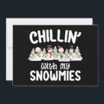 Invitation Chillat avec mes neiges Snowman Noël<br><div class="desc">Chillat avec mes neiges Snowman Noël</div>