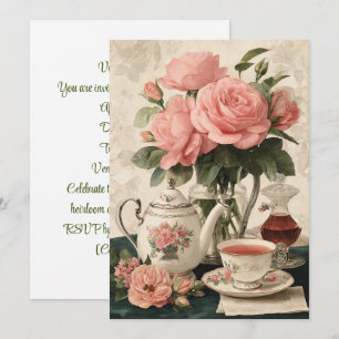 Invitation Chine vintage Élégance classique