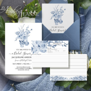Invitation Chinoiserie bleu et blanc Recette de la nuptiale f
