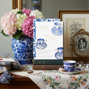 Invitation Chinoiserie Moment du thé Enterrement de vie de je