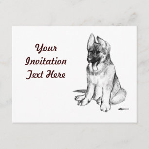 Invitation Chiot de berger allemand