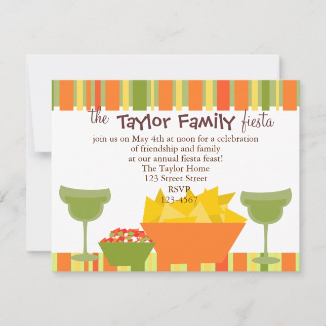 Invitation Chips et salsa (Devant)