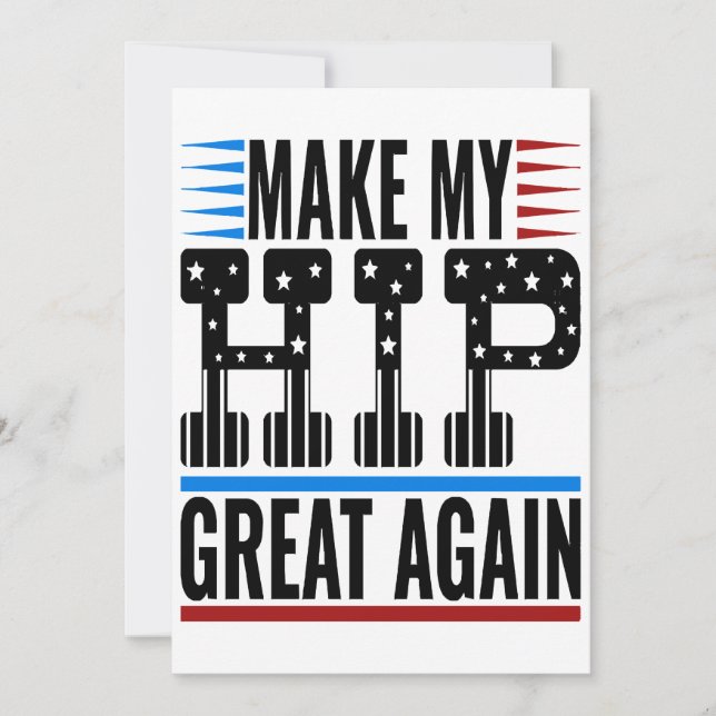 Invitation Chirurgie de hanche (Devant)