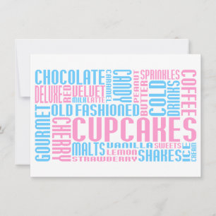 Invitation chitChat de cupcak