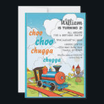 Invitation Cho Choo Train Kids Jote Train Ticket Anniversaire<br><div class="desc">Tous à bord de l'express d'anniversaire avec notre Choo Choo Train Kids Cute Train Ticket Birthday Invitation! Dotée d'un design de train gai, cette invitation est parfaite pour toute journée spéciale de jeune chef d'orchestre. Avec du texte personnalisable et des couleurs vives, il est sûr de donner le ton pour...</div>