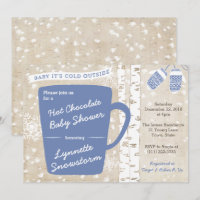 Chocolat Bar Baby shower Snowflakes pour garçon