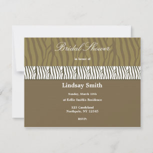 Invitation Chocolat Brown douche nuptiale