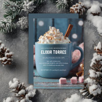 Chocolat chaud avec crème humide Baby shower confo
