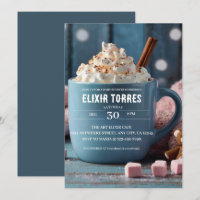 Chocolat chaud avec crème humide Baby shower confo