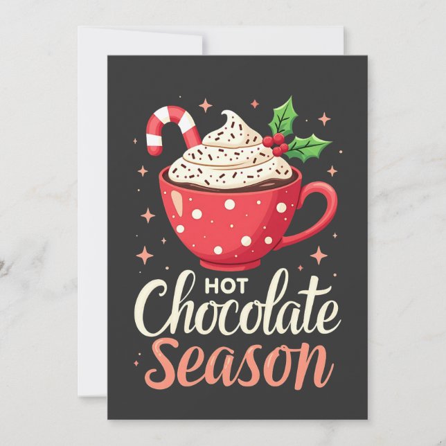 Invitation Chocolat chaud saison Amateurs de Noël (Devant)