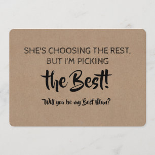 Invitation Choisir le meilleur - Meilleur homme proposition