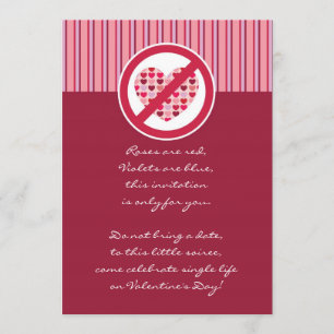 Invitation Choisit l'invitation de Saint-Valentin de partie