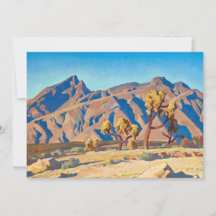 Invitation Chollas contre les montagnes par Maynard Dixon