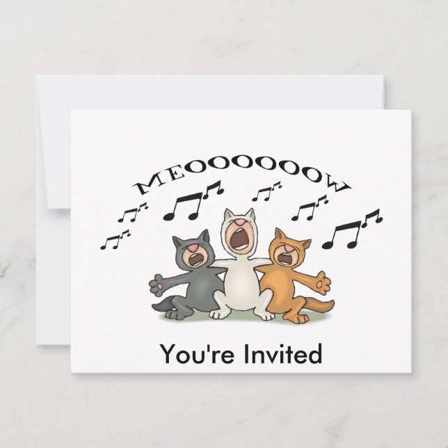 Invitation Chorale de chats (Devant)