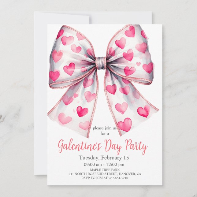 Invitation 'Choses préférées' pour la Saint-Valent (Devant)