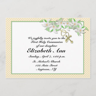 Invitation chrétienne de White Lilies