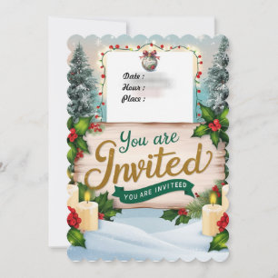 Invitation chrismas you'are invited