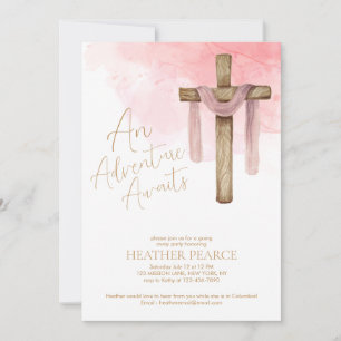 Invitation Christian Missionary Go Away Party