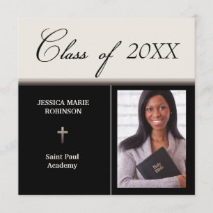 Invitation Christian Parochial School Photo Graduation