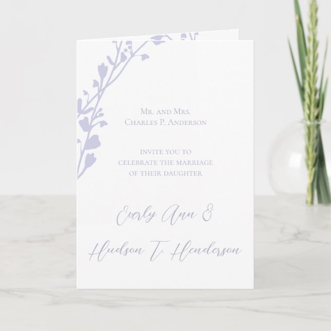 Invitation Christian Two Devient Un Mariage bi-plié (Devant)