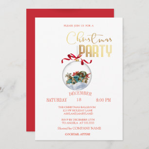Invitation Christmas Ball Retro Car Compagnie