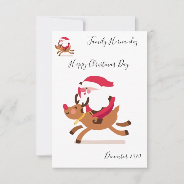 Invitation Christmas card (Devant)