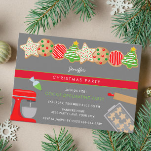 INVITATION CHRISTMAS COOKIE PARTI