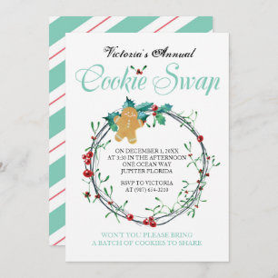 Invitation Christmas Cookie Swap Invite